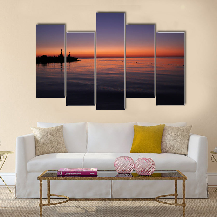 Red Sea with calmp water Multi panel canvas wall art