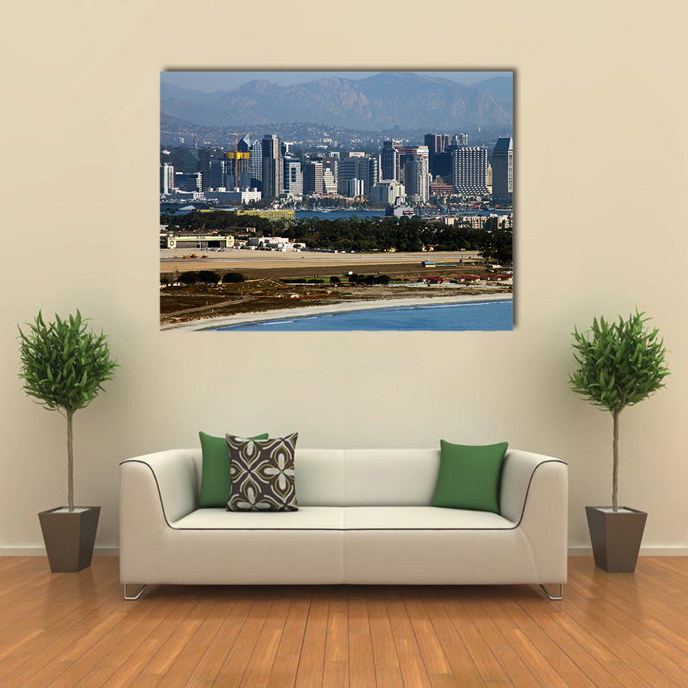 San Diego close up view of high up mountain multi panel canvas wall art