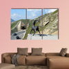 People visiting the Grossglocker mountain area multi panel canvas wall art