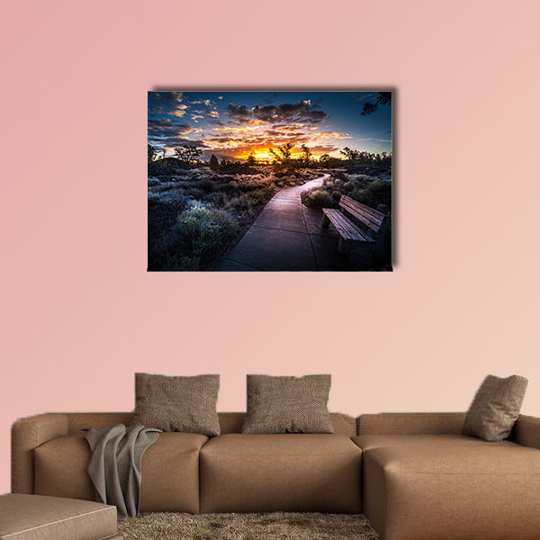 Paved Trail through Devil's Orchard Trail, Idaho Multi panel canvas wall art