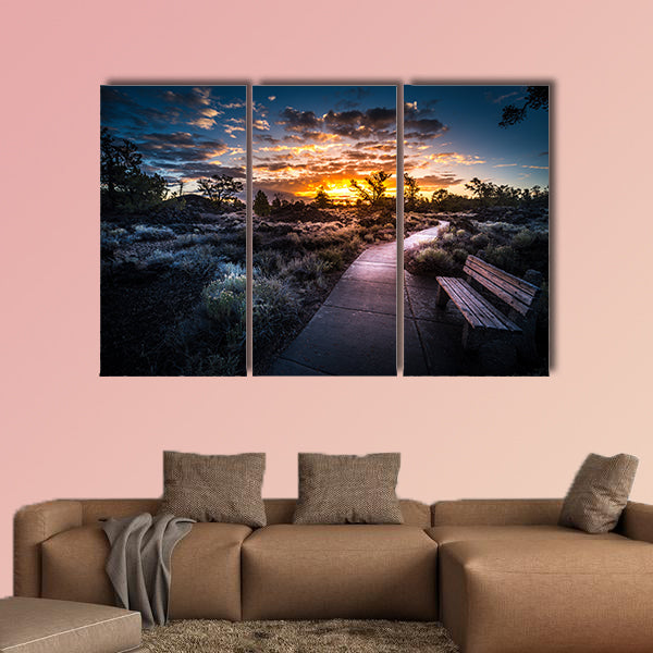 Paved Trail through Devil's Orchard Trail, Idaho Multi panel canvas wall art