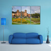 The Cathedral Basilica of the Assumption of the Virgin on Plaza de Armas in Cusco, Pery Multi Panel Canvas Wall Art