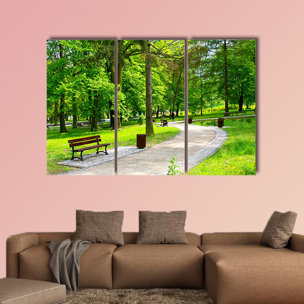 Beautiful park Multi panel canvas wall art