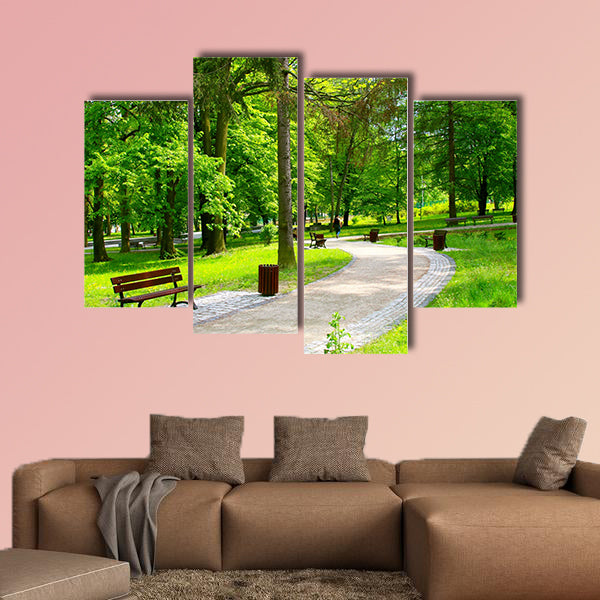 Beautiful park Multi panel canvas wall art