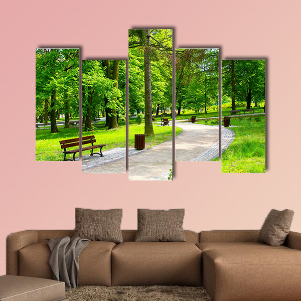 Beautiful park Multi panel canvas wall art