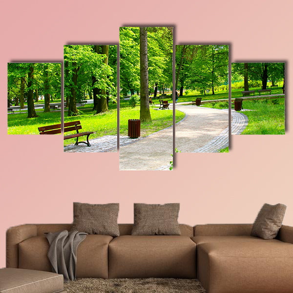 Beautiful park Multi panel canvas wall art