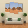 The pyramids of Meroe in the Sahara of Sudan Multi Panel Canvas Wall Art