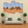 The pyramids of Meroe in the Sahara of Sudan Multi Panel Canvas Wall Art