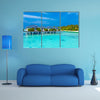 Many Ocean Bungalows Built Over Water, Maldives Multi Panel Canvas Wall Art