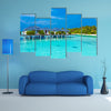 Many Ocean Bungalows Built Over Water, Maldives Multi Panel Canvas Wall Art