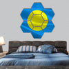 Flag of Palau, Ngerulmud hexagonal canvas wall art