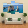 The Rouche Sea In Front Of The Capital City Of The Beirut, Multi Panel Canvas Wall Art