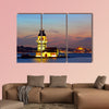 Maiden's Tower in Istanbul, Turkey multi panel canvas wall art