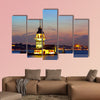 Maiden's Tower in Istanbul, Turkey multi panel canvas wall art