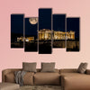 Parthenon of Athens at Night, Greece multi panel canvas wall art