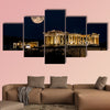 Parthenon of Athens at Night, Greece multi panel canvas wall art