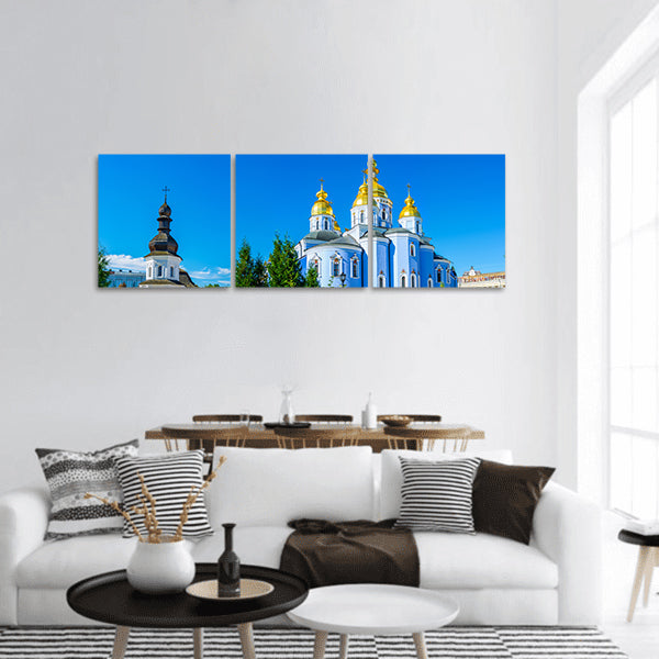The medieval Refectory of St John the Divine Ukarine Panoramic canvas Wall Art