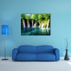 Waterfall In Forest Plitvice Croatia Multi Panel Canvas Wall Art