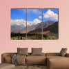 View to Rakaposhi peak, Karakorum mountains Pakistan Multi panel canvas wall art