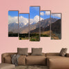 View to Rakaposhi peak, Karakorum mountains Pakistan Multi panel canvas wall art