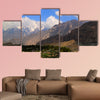 View to Rakaposhi peak, Karakorum mountains Pakistan Multi panel canvas wall art