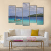 White sand beaches in Tonga Multi panel canvas wall art