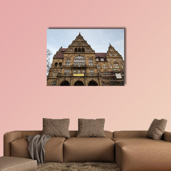 Town hall Bielefeld Germany multi panel canvas wall art