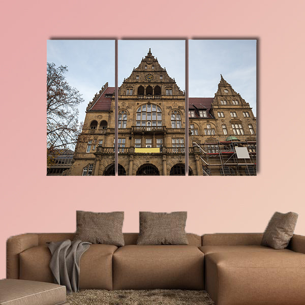 Town hall Bielefeld Germany multi panel canvas wall art