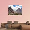 Refugio height at the Dolomites Mountain multi panel canvas wall art