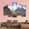 Refugio height at the Dolomites Mountain multi panel canvas wall art