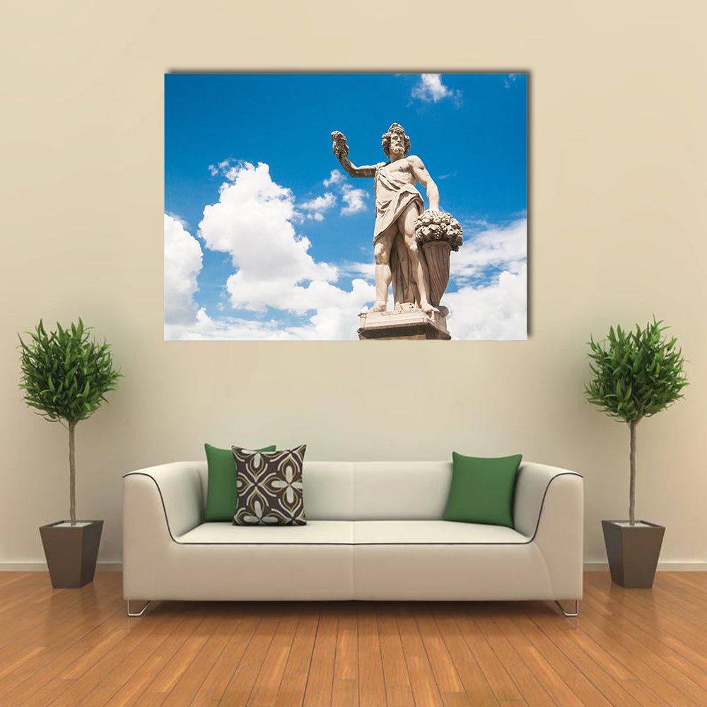 A Holy Trinity Bridge In Japan With A Statue Of Autumn Multi Panel Canvas Wall Art