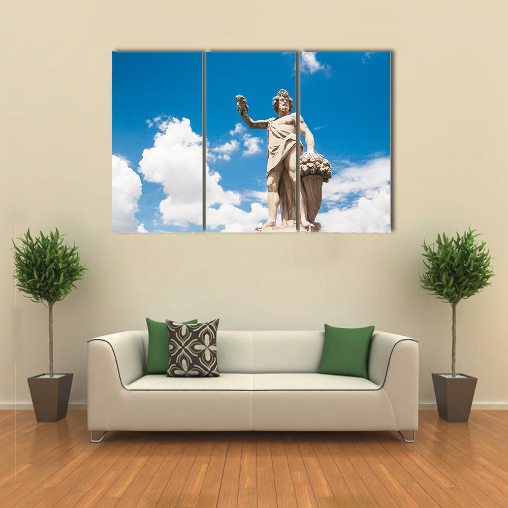 A Holy Trinity Bridge In Japan With A Statue Of Autumn Multi Panel Canvas Wall Art