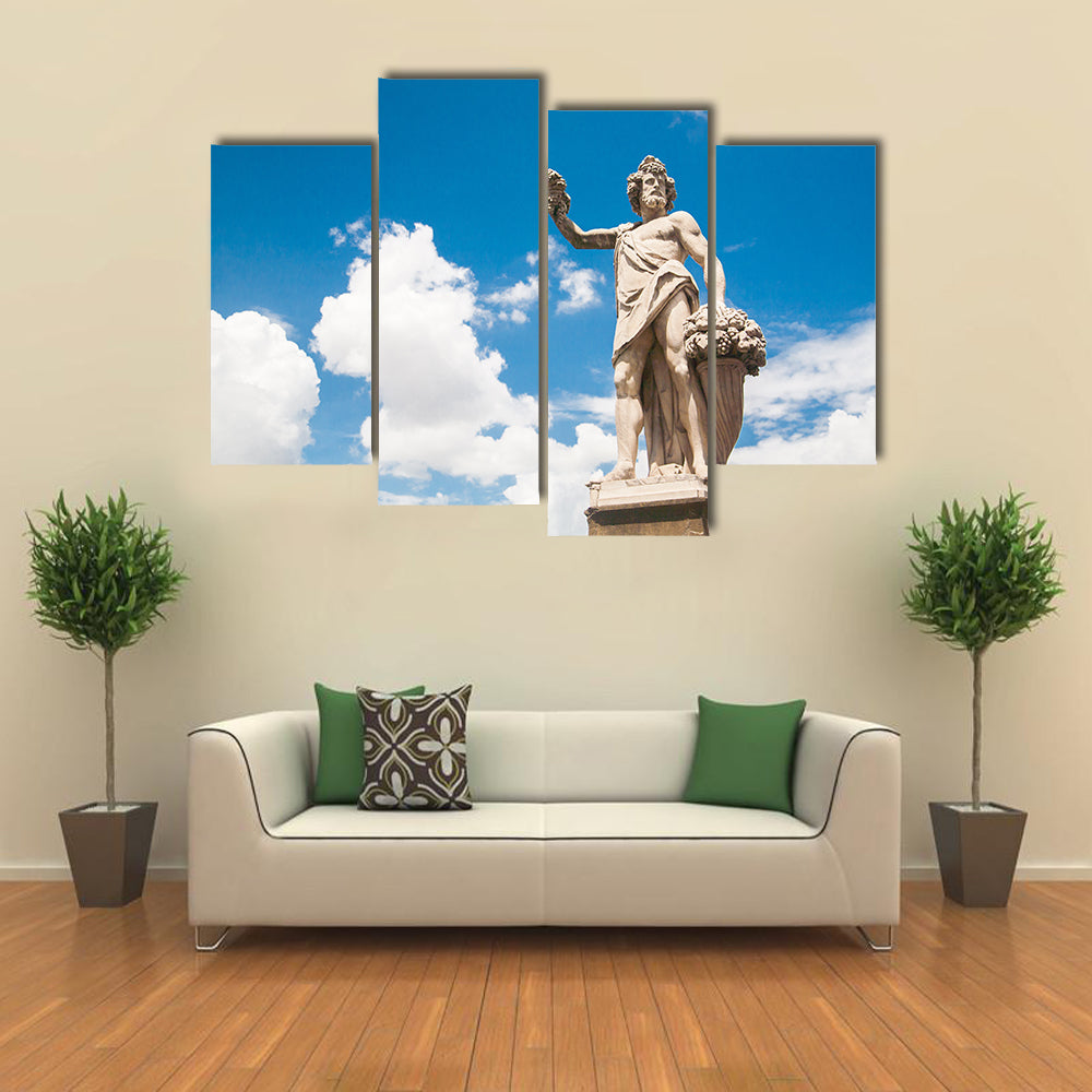 A Holy Trinity Bridge In Japan With A Statue Of Autumn Multi Panel Canvas Wall Art