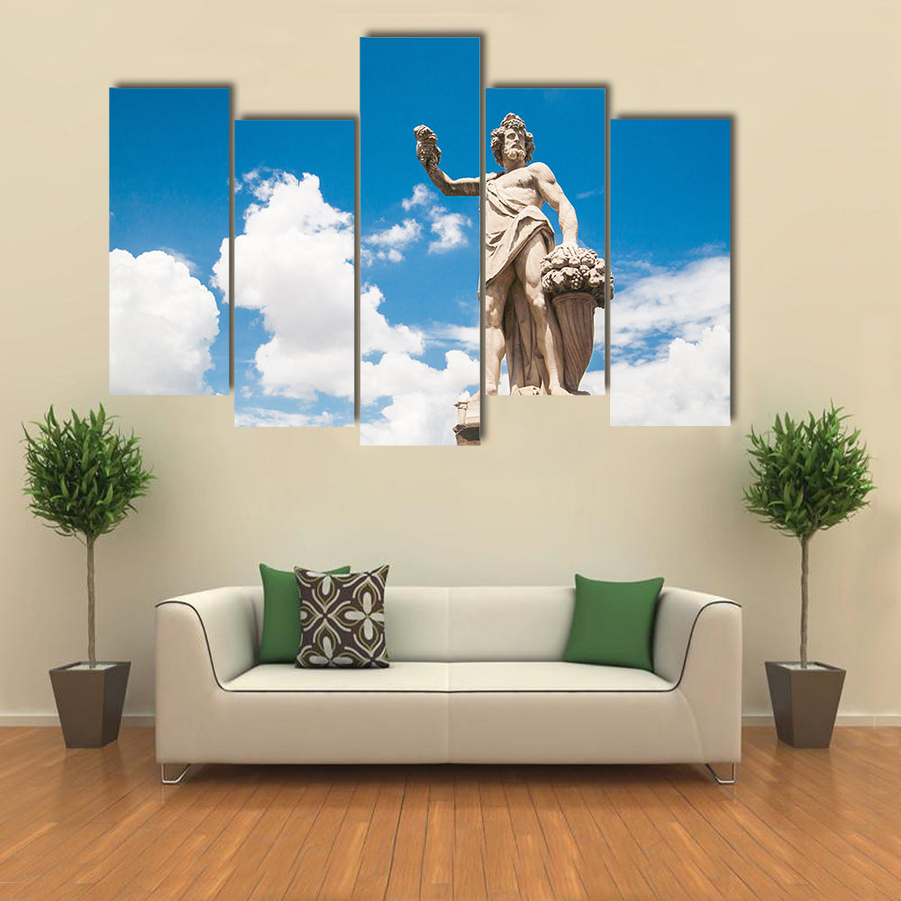 A Holy Trinity Bridge In Japan With A Statue Of Autumn Multi Panel Canvas Wall Art