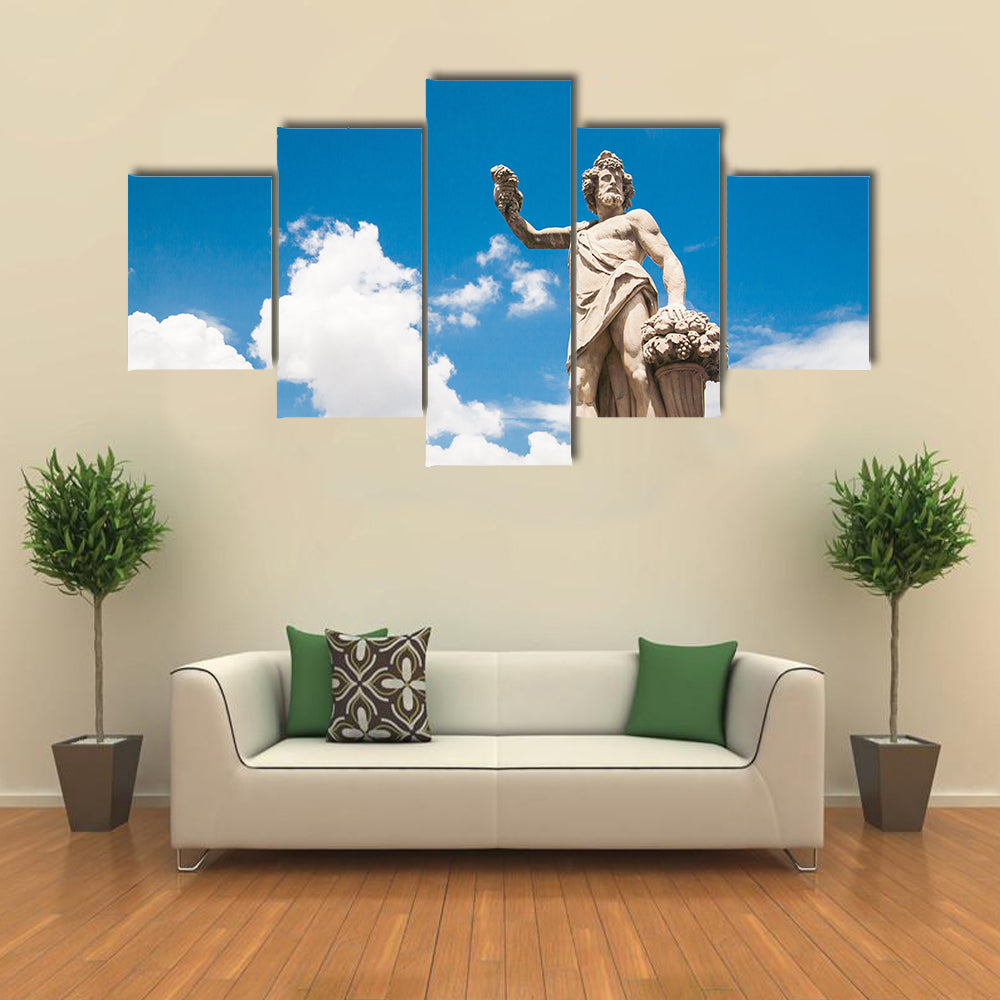 A Holy Trinity Bridge In Japan With A Statue Of Autumn Multi Panel Canvas Wall Art