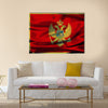 Montenegrin flag Multi panel canvas wall art