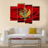 Montenegrin flag Multi panel canvas wall art