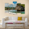 The Standing Rock in Barbados Multi panel canvas wall art