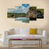 The Standing Rock in Barbados Multi panel canvas wall art