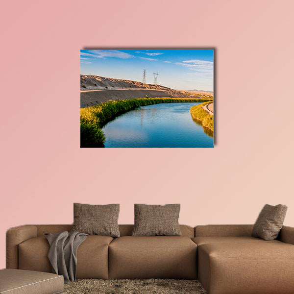 The Colorado River Separating Arizona and California multi panel canvas wall art