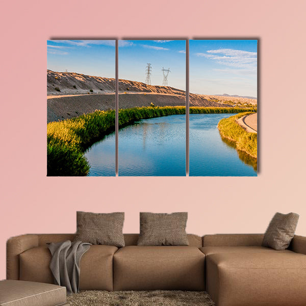 The Colorado River Separating Arizona and California multi panel canvas wall art