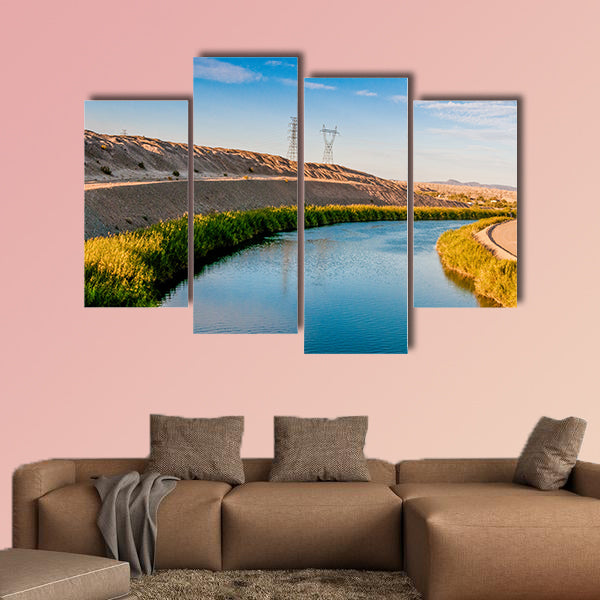 The Colorado River Separating Arizona and California multi panel canvas wall art