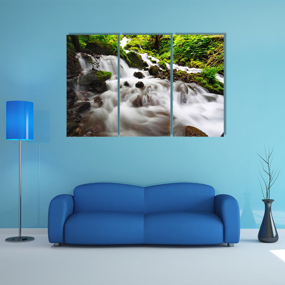 A unknown falls in the way of fairy falls multi panel canvas wall art