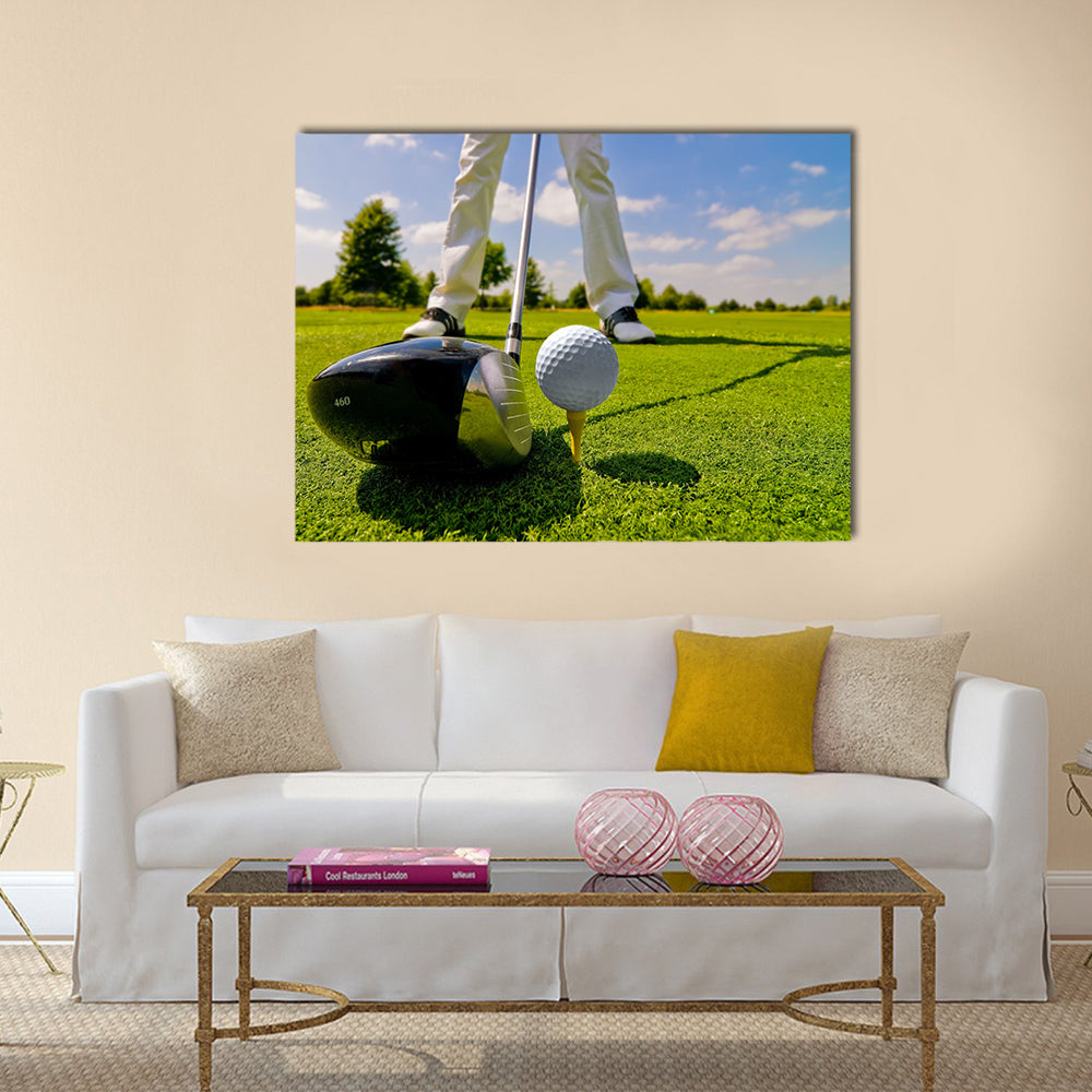 Awesome Golf player Multi panel canvas wall art