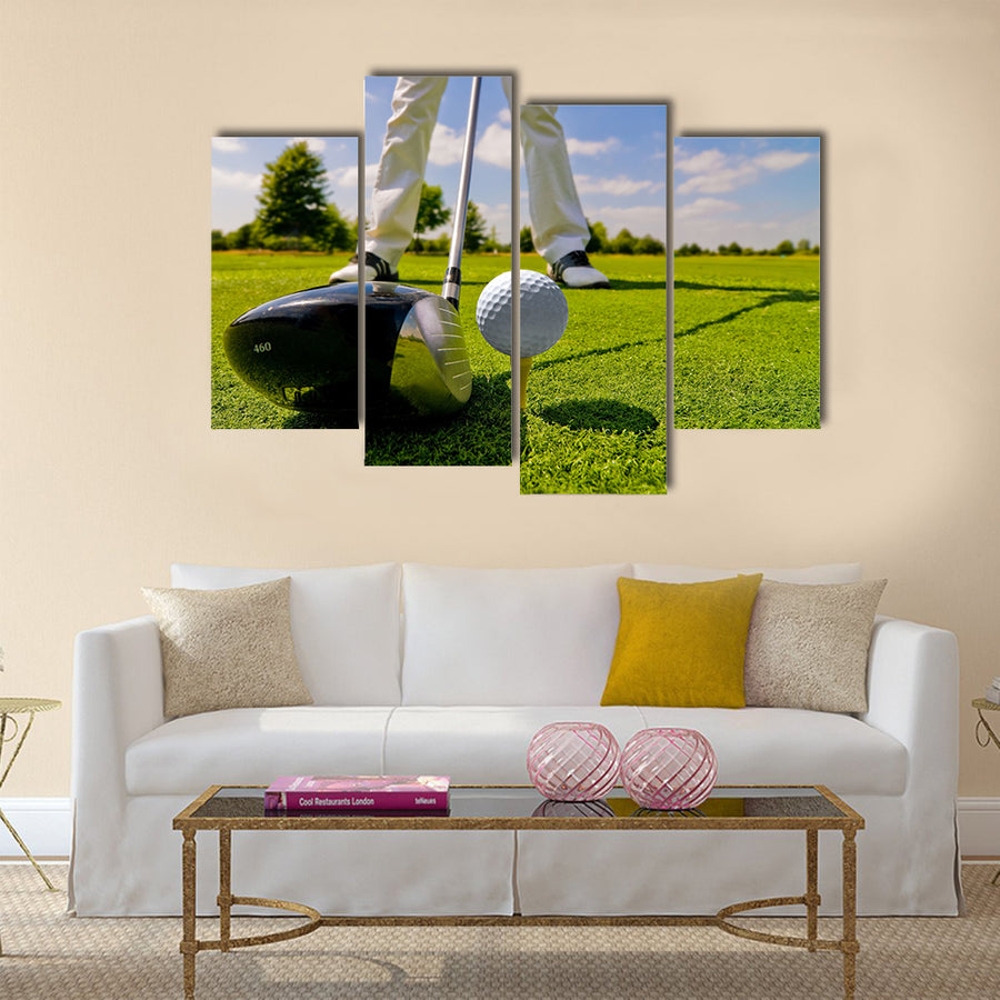 Awesome Golf player Multi panel canvas wall art
