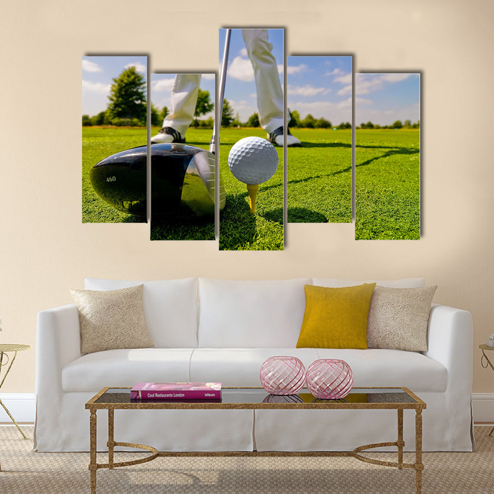 Awesome Golf player Multi panel canvas wall art