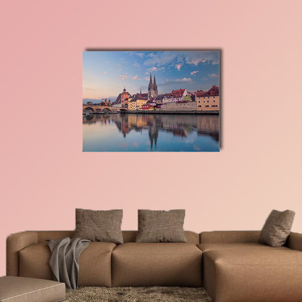 Regensburg. Cityscape image of Regensburg, Germany wall art