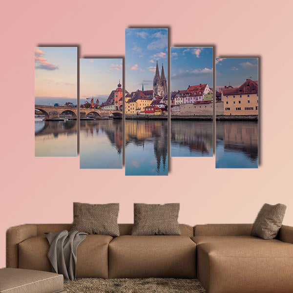 Regensburg. Cityscape image of Regensburg, Germany wall art