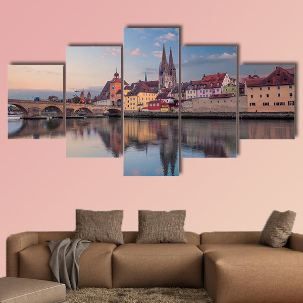 Regensburg. Cityscape image of Regensburg, Germany wall art