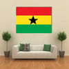 Vector illustration of Flag of Ghana Multi Panel Canvas Wall Art